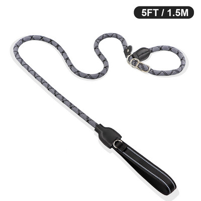 P Lanț de dresaj pentru câini guler de lesă anti-sufocare frânghie de nailon rezistentă pentru câini mari, mari, medii, mici, accesorii pentru plimbare produse