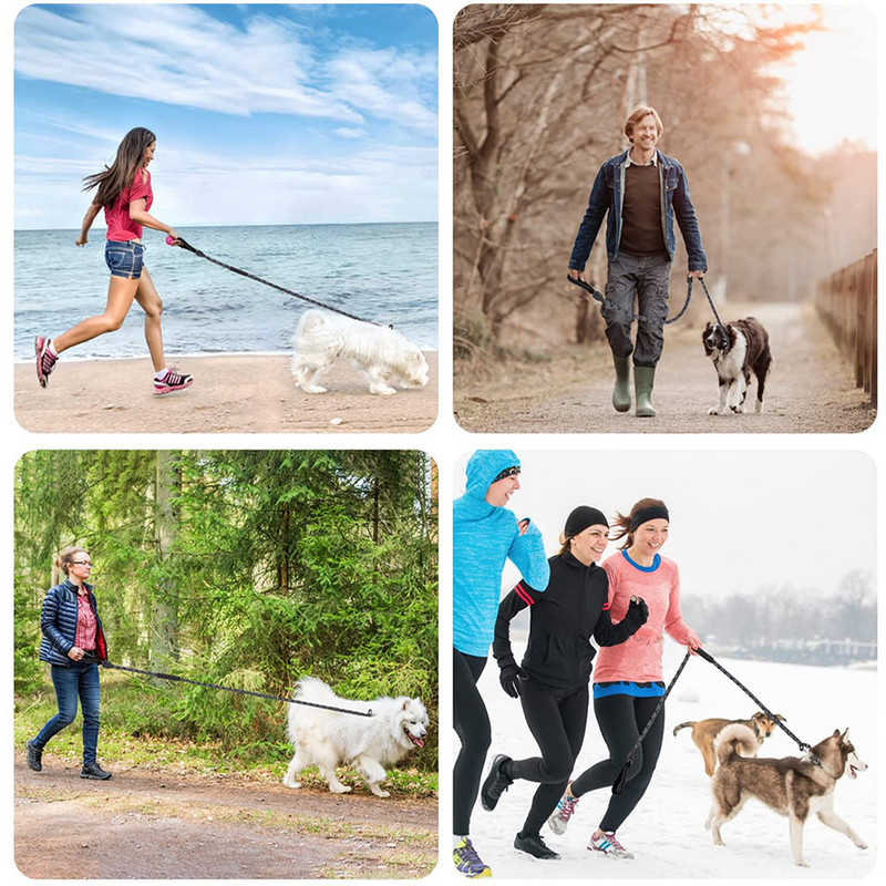 P Lanț de dresaj pentru câini guler de lesă anti-sufocare frânghie de nailon rezistentă pentru câini mari, mari, medii, mici, accesorii pentru plimbare produse