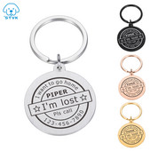 Δωρεάν χαραγμένη ετικέτα ταυτότητας σκύλου κατοικίδιων ζώων Εξατομικευμένη ετικέτα ταυτότητας κουταβιού γάτας Αξεσουάρ για κολάρο κατοικίδιων σκυλιών Προσαρμοσμένα σκυλιά Ετικέτες ονομάτων κατά της απώλειας Κρεμαστό