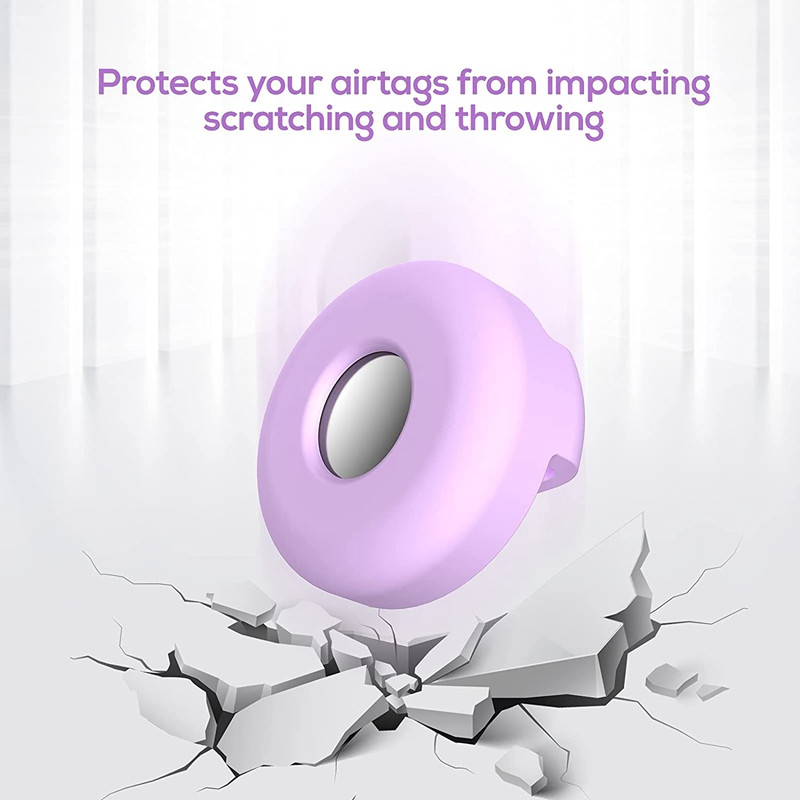 Κολάρο σκύλου (2 Πακέτο), Θήκη σιλικόνης για κολάρο κατοικίδιων για Apple Airtags , Θήκη για θηλιές αέρα που δεν χάνονται