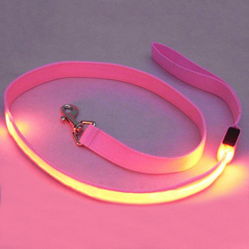 Pet Dog Glow LED που αναβοσβήνει ελαφρύ νάιλον ασφαλείας Anti-lost Leash Lead Rope Belt Εργαλεία εξοπλισμού για προϊόντα κατοικίδιων ζώων Αξεσουάρ σκυλιών