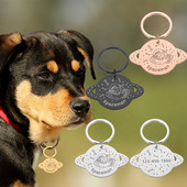 Εξατομικευμένη ετικέτα ταυτότητας κατοικίδιου σκύλου γάτας Χάθηκε χαραγμένο όνομα ταυτότητας κατοικίδιου για κολάρο σκύλου για γάτα Κρεμαστό μπρελόκ για κατοικίδια Κρεμαστό αξεσουάρ