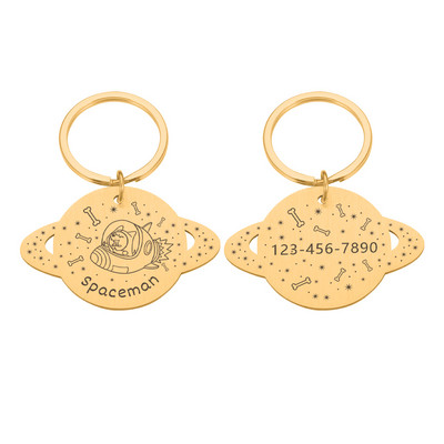 Εξατομικευμένη ετικέτα ταυτότητας κατοικίδιου σκύλου γάτας Χάθηκε χαραγμένο όνομα ταυτότητας κατοικίδιου για κολάρο σκύλου για γάτα Κρεμαστό μπρελόκ για κατοικίδια Κρεμαστό αξεσουάρ