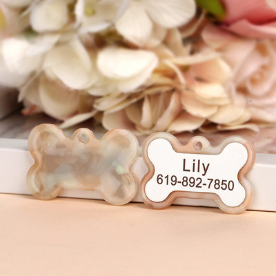 Πολύχρωμο εξατομικευμένο σκυλί με ετικέτα ταυτότητας γάτας Δωρεάν χαραγμένο κολάρο σκύλου Αξεσουάρ κατοικίδιων ζώων Ετικέτες ονομάτων για μενταγιόν για κουτάβια γατάκια Προϊόντα για κατοικίδια