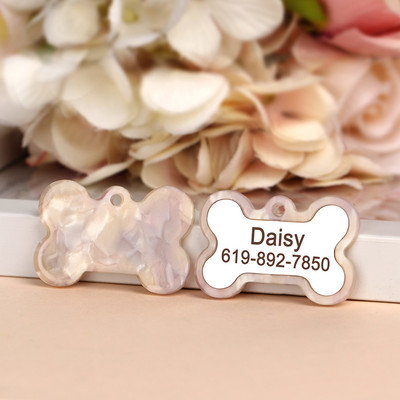 Πολύχρωμο εξατομικευμένο σκυλί με ετικέτα ταυτότητας γάτας Δωρεάν χαραγμένο κολάρο σκύλου Αξεσουάρ κατοικίδιων ζώων Ετικέτες ονομάτων για μενταγιόν για κουτάβια γατάκια Προϊόντα για κατοικίδια