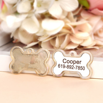 Πολύχρωμο εξατομικευμένο σκυλί με ετικέτα ταυτότητας γάτας Δωρεάν χαραγμένο κολάρο σκύλου Αξεσουάρ κατοικίδιων ζώων Ετικέτες ονομάτων για μενταγιόν για κουτάβια γατάκια Προϊόντα για κατοικίδια