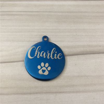 Κορυφαία ποιότητα ανοξείδωτου χάλυβα προσαρμοσμένα προμήθειες για σκύλους Όνομα σκύλου ID ετικέτας Αξεσουάρ κολάρου Εξατομικευμένο χαραγμένο κολιέ για γούρι σκυλιών