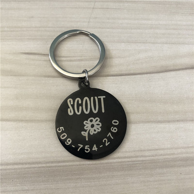 Κορυφαία ποιότητα ανοξείδωτου χάλυβα προσαρμοσμένα προμήθειες για σκύλους Όνομα σκύλου ID ετικέτας Αξεσουάρ κολάρου Εξατομικευμένο χαραγμένο κολιέ για γούρι σκυλιών