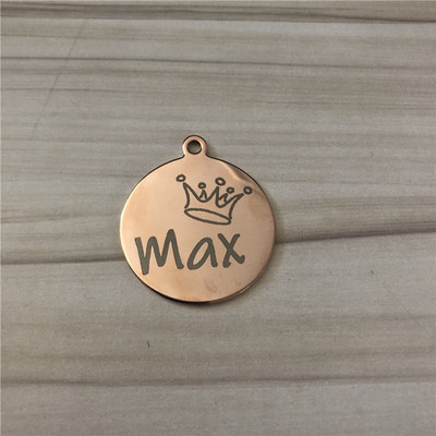 Κορυφαία ποιότητα ανοξείδωτου χάλυβα προσαρμοσμένα προμήθειες για σκύλους Όνομα σκύλου ID ετικέτας Αξεσουάρ κολάρου Εξατομικευμένο χαραγμένο κολιέ για γούρι σκυλιών