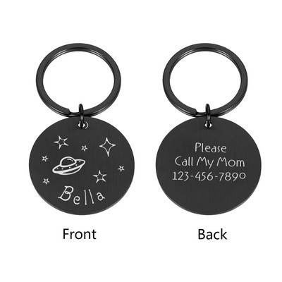 Ετικέτες ονόματος κατά της απώλειας Δωρεάν χαραγμένη ετικέτα ταυτότητας σκύλου κατοικίδιων ζώων Προσαρμοσμένο μενταγιόν για σκύλους Εξατομικευμένη ετικέτα ταυτότητας κουταβιού γάτας Αξεσουάρ για κολάρο κατοικίδιων σκύλων