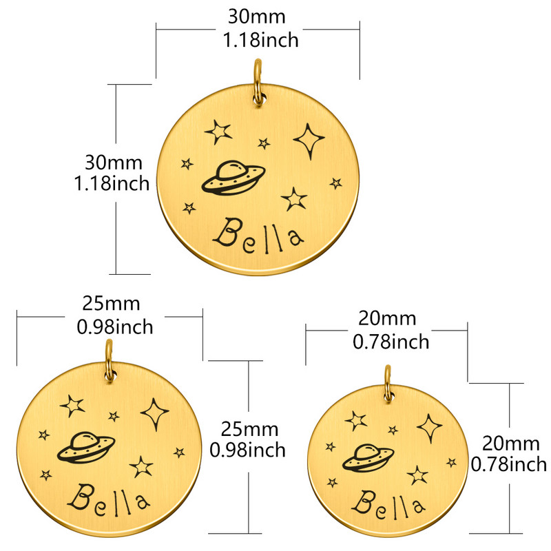 Ετικέτες ονόματος κατά της απώλειας Δωρεάν χαραγμένη ετικέτα ταυτότητας σκύλου κατοικίδιων ζώων Προσαρμοσμένο μενταγιόν για σκύλους Εξατομικευμένη ετικέτα ταυτότητας κουταβιού γάτας Αξεσουάρ για κολάρο κατοικίδιων σκύλων