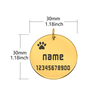 Персонализирани етикети за кучета Адресни етикети за кучета ID етикети Гравирани персонализирани етикети за кучета Нашийник за кучета за котки Етикет с име на куче Pet Id Tag Нашийници