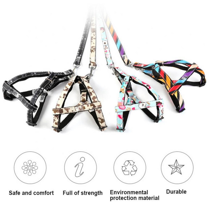 Frânghie de înaltă calitate pentru lesă pentru câini de companie, din nailon, reglabilă pentru antrenament, lesă pentru animale de companie, cureaua pentru câini, frânghie de tracțiune, guler pentru ham pentru câini.