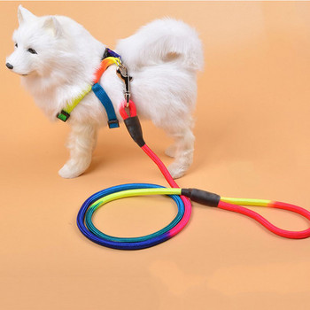 Ισχυρό λουρί για κατοικίδιο ζώο 1.2/1.5/2.0/3.0 M Nylon Rainbow Walking Leash Dogs λουριά γιακά λουριά ζώνη ζώνη σχοινί προμήθειες για σκύλους