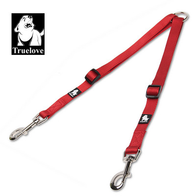 Truelove Pet Leash Найлонова панделка No Tangle Две кучета Съединител за големи малки домашни любимци, подходящи за обучение Продукти за бягане TLL2372