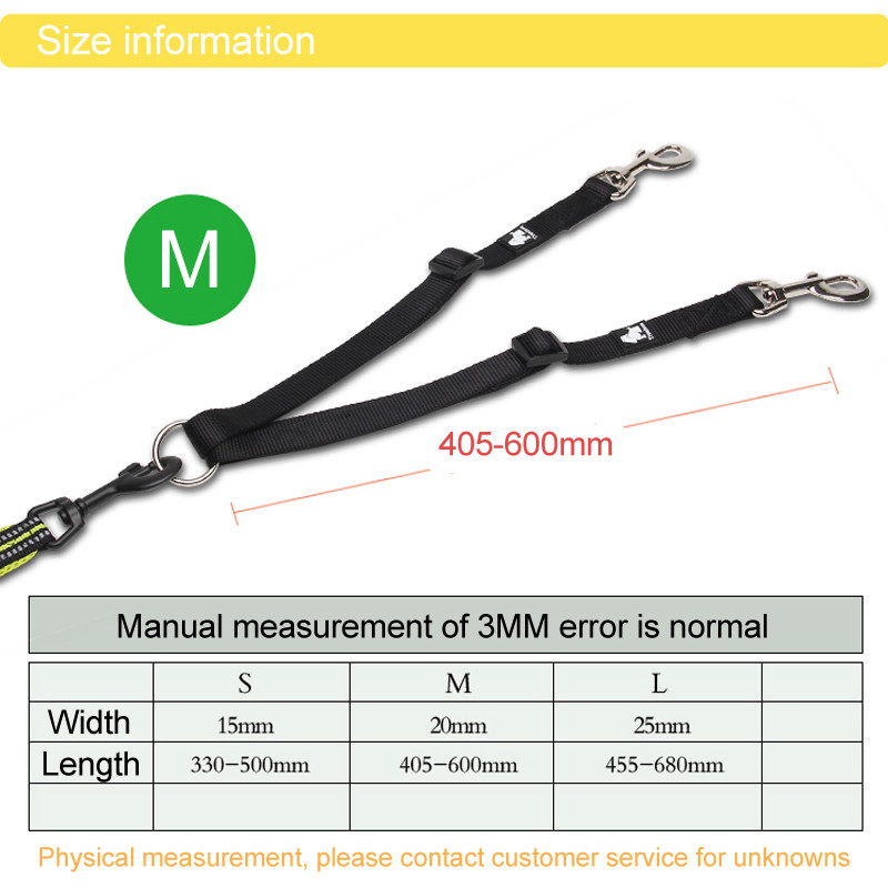 Truelove lemmikloomade jalutusrihm nailonlint No Tangle Two Dogs Coupler suurele väikesele lemmikloomale sobib treenimiseks Jooksutooted TLL2372