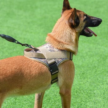 Ζώνες σκύλου Large Dog Training Tactical Chest Back K9 Τύπος γιλέκου καλωδίωσης στήθους κατοικίδιων ζώων Ανακλαστικό σχοινί σκύλου Αντιεκρηκτικό Οκινάουα