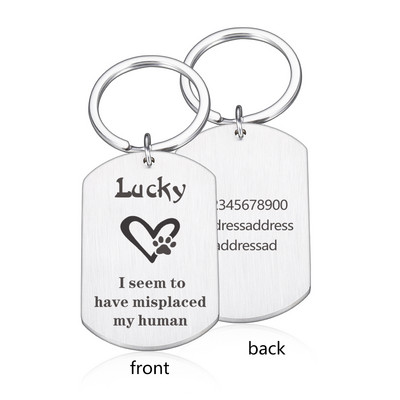 Besplatne ugravirane ID oznake za kućne ljubimce Personalizirana mačka PuppyTag Ogrlica za kućne ljubimce Dodaci Prilagodljivi mačji privjesak protiv izgubljenih oznaka s imenom