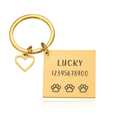 Besplatne ugravirane ID oznake za kućne ljubimce Personalizirana mačka PuppyTag Ogrlica za kućne ljubimce Dodaci Prilagodljivi mačji privjesak protiv izgubljenih oznaka s imenom