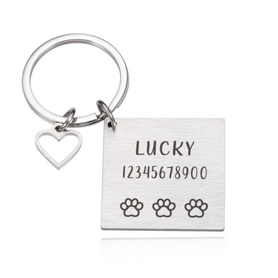 Besplatne ugravirane ID oznake za kućne ljubimce Personalizirana mačka PuppyTag Ogrlica za kućne ljubimce Dodaci Prilagodljivi mačji privjesak protiv izgubljenih oznaka s imenom