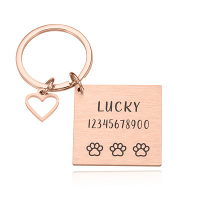 Besplatne ugravirane ID oznake za kućne ljubimce Personalizirana mačka PuppyTag Ogrlica za kućne ljubimce Dodaci Prilagodljivi mačji privjesak protiv izgubljenih oznaka s imenom