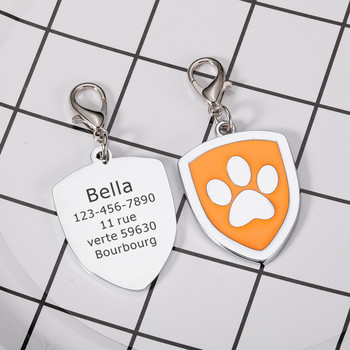 Персонализиран домашен любимец Котка Куче Идентификационен етикет Аксесоари за нашийник Персонализирано гравирано колие Верига Талисман Консумативи за име на етикет за куче Продукти