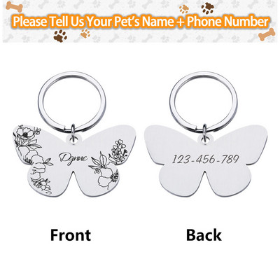 Personalizētas mājdzīvnieku suņu birkas Bezmaksas gravēšana Kaķēns Kucēns Pretpazaudēšanas kaklasiksnas Mājdzīvnieka ID vārda zīme suņa kaķa nosaukuma plāksnītei Mājdzīvnieku piederumi