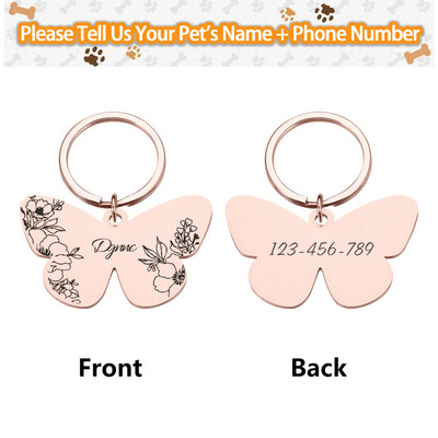 Personalizētas mājdzīvnieku suņu birkas Bezmaksas gravēšana Kaķēns Kucēns Pretpazaudēšanas kaklasiksnas Mājdzīvnieka ID vārda zīme suņa kaķa nosaukuma plāksnītei Mājdzīvnieku piederumi