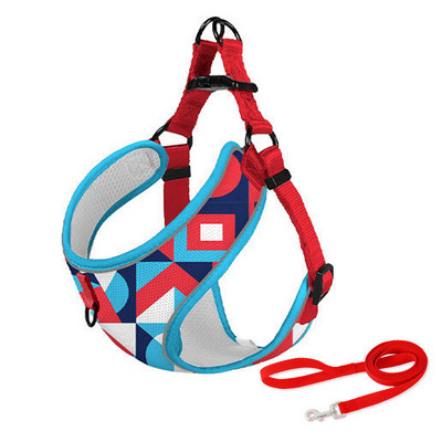 Hingavad koerarakmed ja jalutusrihm Komplekt Multifilmi mustriga rakmed Koer ilma tõmbamiseta väikestele keskmistele koertele Kassirakmed Comfort Lemmikloomatarbed