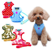 Dog Cat Polka Dot Print Βαμβακερό λουρί για κατοικίδιο ρυθμιζόμενο με λουρί κουδουνιού για πλέγμα κουταβιού για μικρό μεσαίο σκύλο
