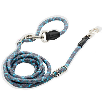 Lesă pentru câini, dublu capete, două lese pentru câini, reflectorizant, lung, scurt, pentru animale de companie, plimbări, dresaj, plumb, multifuncțional, 6 moduri, frânghie pentru câini legați