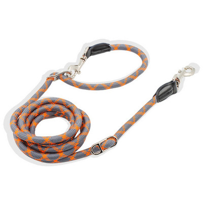 Lesă pentru câini, dublu capete, două lese pentru câini, reflectorizant, lung, scurt, pentru animale de companie, plimbări, dresaj, plumb, multifuncțional, 6 moduri, frânghie pentru câini legați