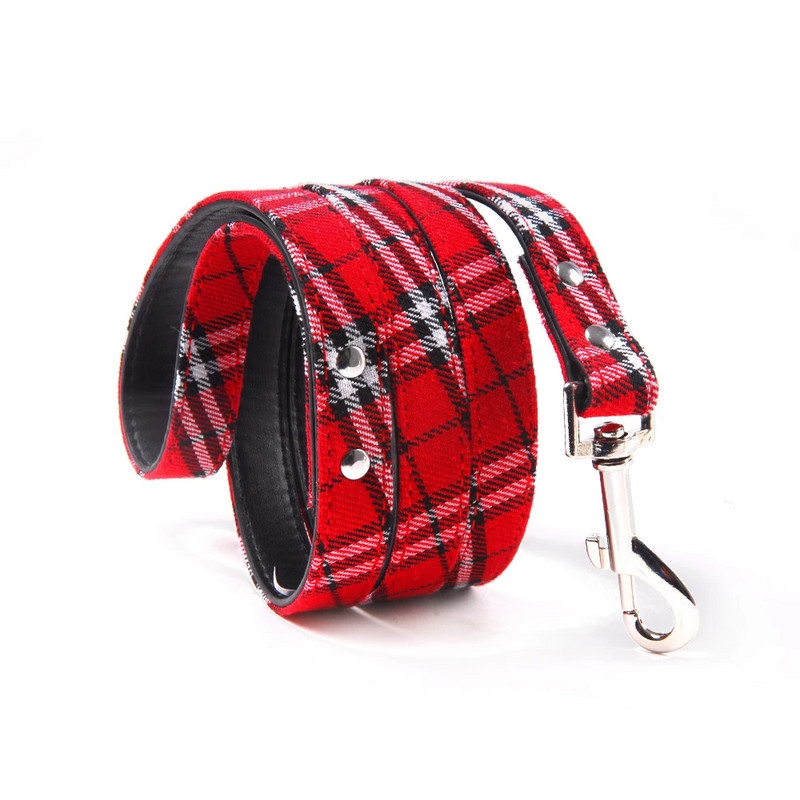 Lesă pentru câini din piele PU în stil carouri mic, mediu, mare, cățeluș, pisică, husky, lesă puternică pentru animale de companie, produs pentru câini, lesă pentru câine vintage