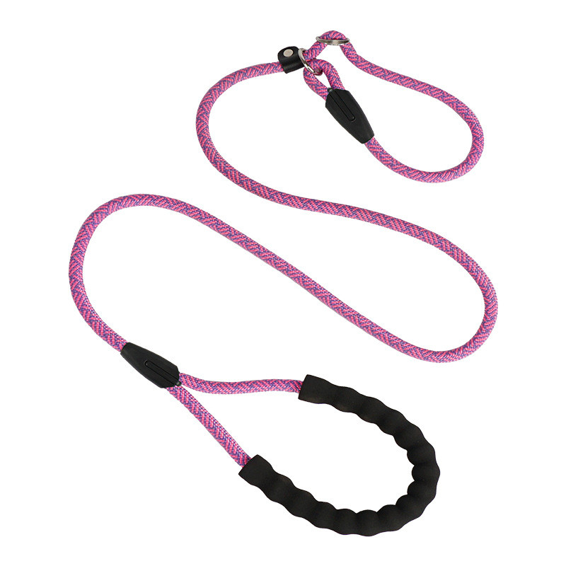 Câine din nailon împletit P lanț Lesă pentru câini Câini mari, mijlocii și mici Punctură rezistentă la explozie Antrenament dintr-o singură bucată Coardă P Coarda de alunecare pentru câine