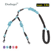 Plimbați 2 doi câini o lesă Nailon Fără încurcătură Lesă pentru animale de companie pentru câine și pisică Alergare pentru câini mici, mijlocii mari, pitbull, buldog, pugi