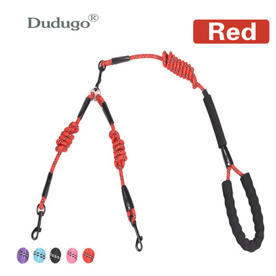 Plimbați 2 doi câini o lesă Nailon Fără încurcătură Lesă pentru animale de companie pentru câine și pisică Alergare pentru câini mici, mijlocii mari, pitbull, buldog, pugi