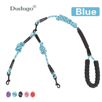 Plimbați 2 doi câini o lesă Nailon Fără încurcătură Lesă pentru animale de companie pentru câine și pisică Alergare pentru câini mici, mijlocii mari, pitbull, buldog, pugi
