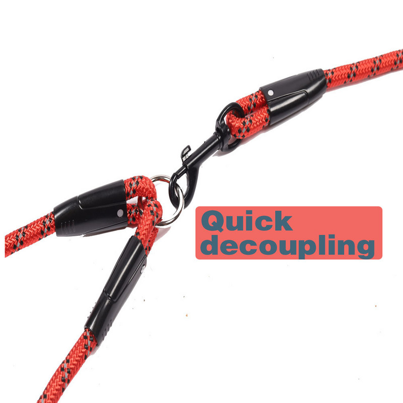 Plimbați 2 doi câini o lesă Nailon Fără încurcătură Lesă pentru animale de companie pentru câine și pisică Alergare pentru câini mici, mijlocii mari, pitbull, buldog, pugi