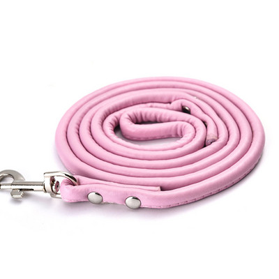 Pisică de companie Lesă pentru câini mici din piele moale PU Lens pentru animale de companie Lesă pentru cățeluș pentru antrenament Alergare Lesă pentru animale de companie Frânghie de tracțiune pentru Chihuahua Terrier