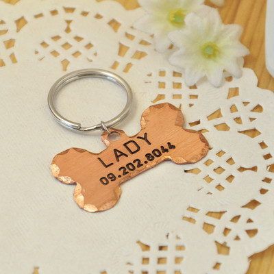 Guler personalizat etichetă de identificare pentru animale de companie gravată cu nume de identificare pentru animale de companie pentru pisică, cățel, etichetă de câine, pandantiv breloc, etichetă osoasă, accesorii pentru animale de companie, Dropshipping