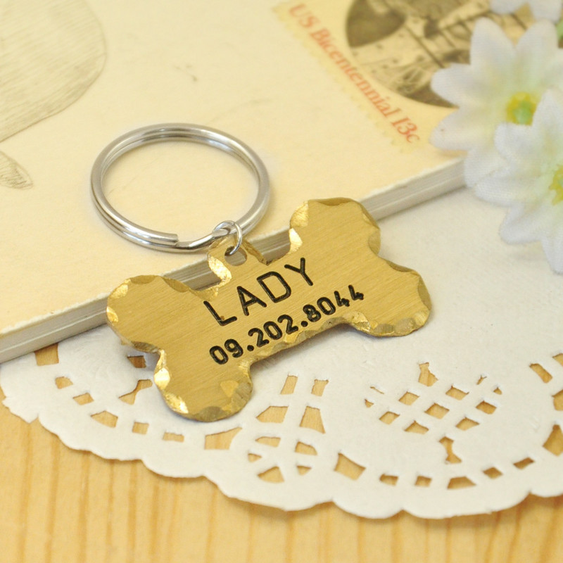 Guler personalizat etichetă de identificare pentru animale de companie gravată cu nume de identificare pentru animale de companie pentru pisică, cățel, etichetă de câine, pandantiv breloc, etichetă osoasă, accesorii pentru animale de companie, Dropshipping