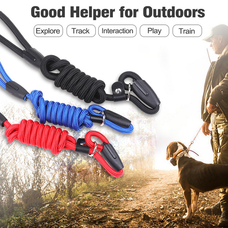 130 εκατοστά λουρί εκπαίδευσης σκύλων Slip Pet Dog Nylon Rope Lead Strap Ρυθμιζόμενος γιακάς πρόσφυσης