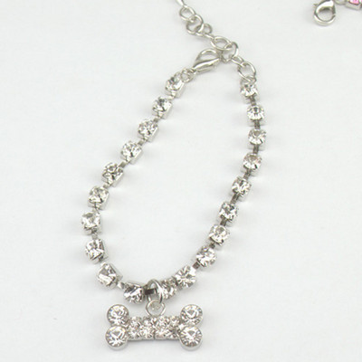 Colier pentru câini de companie Colier elasticitate câine mic doamnă drăguț oase colier pandantiv guler câini pisici accesorii