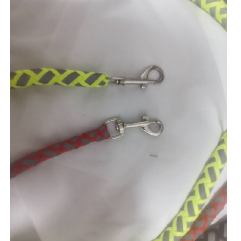 Luminozitate Strong Wave Lesă pentru câini Mâini libere Lesă reflectorizante pentru animale de companie pentru câini de talie mică Mersul pe jos Siguranță în întuneric Accesoriu pentru câini