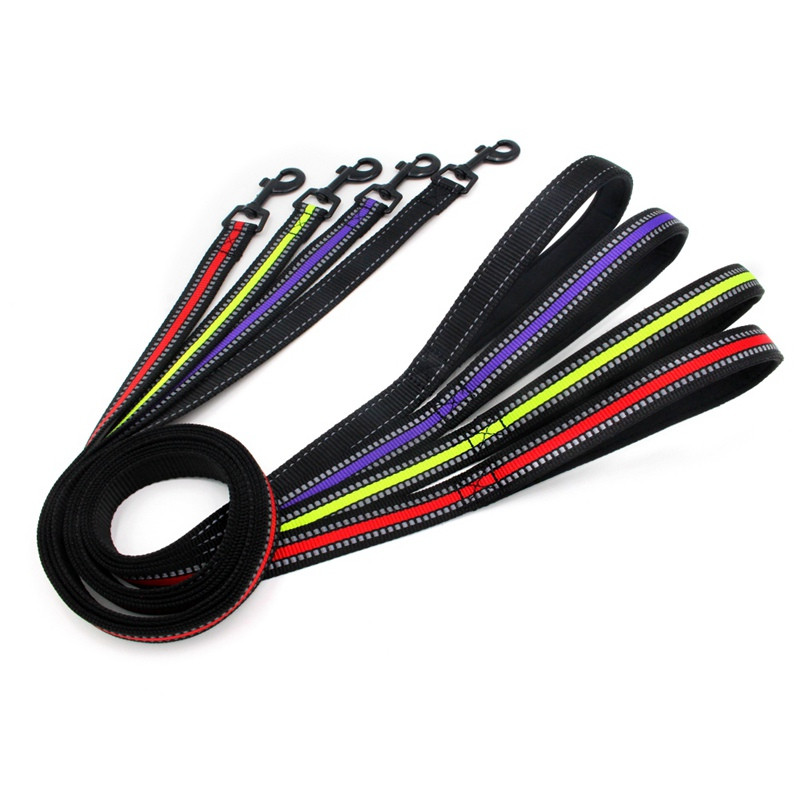 1.2M lesă durabilă reflectorizante pentru câini pentru câini de dimensiuni medii mari, guleră, frânghie de plumb pentru labrador rottweiler, 4 culori