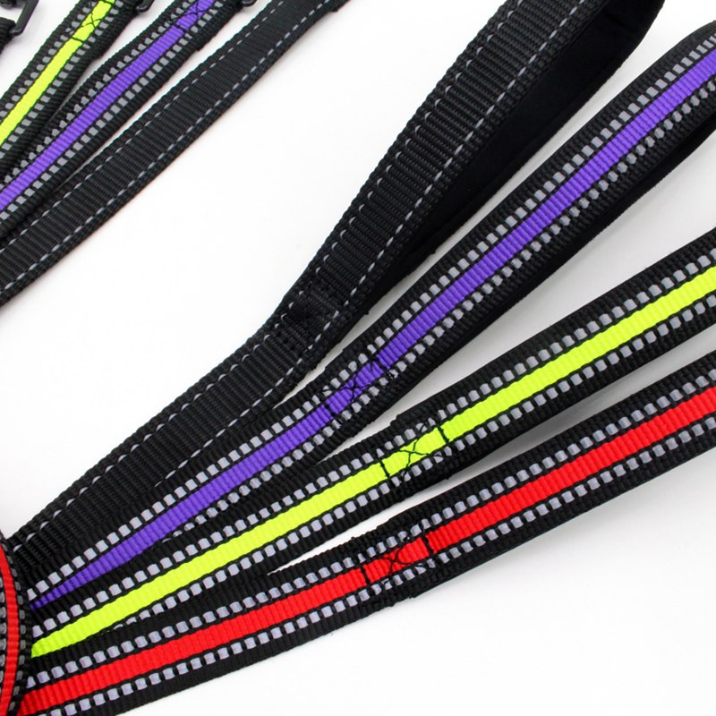 1.2M lesă durabilă reflectorizante pentru câini pentru câini de dimensiuni medii mari, guleră, frânghie de plumb pentru labrador rottweiler, 4 culori