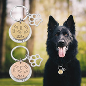 Εξατομικευμένες ετικέτες αναγνώρισης κατοικίδιων ζώων με χαρακτικό κατά της απώλειας Αναγνώριση ετικέτας ταυτότητας σκύλου Προσαρμοσμένη πινακίδα ταυτότητας γιακά σκύλου Κουτάβι Ετικέτα για κατοικίδια