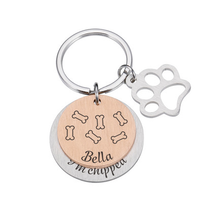 Εξατομικευμένες ετικέτες αναγνώρισης κατοικίδιων ζώων με χαρακτικό κατά της απώλειας Αναγνώριση ετικέτας ταυτότητας σκύλου Προσαρμοσμένη πινακίδα ταυτότητας γιακά σκύλου Κουτάβι Ετικέτα για κατοικίδια