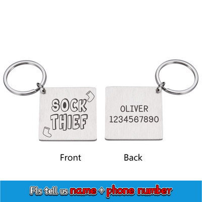 Besplatna gravirana identifikacijska oznaka psa Personalizirane identifikacijske oznake s imenom za pse, mačke, ogrlice za štence, ogrlice s natpisnom pločicom od nehrđajućeg čelika, potrepštine za kućne ljubimce