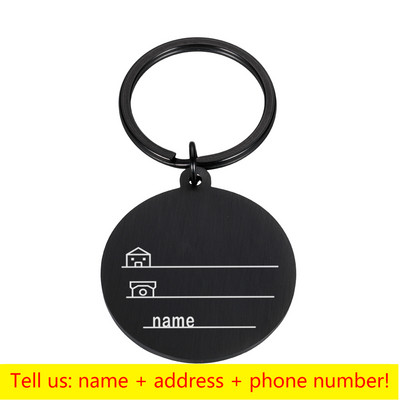 Graveeritud lemmiklooma ID-sildid Kohandatud koerasilt Isikupärastatud kaelarihma kaelakee kassipoegade kutsikale nimega, aadressiga Koerad Aksessuaarid Lemmikloomad Üksused